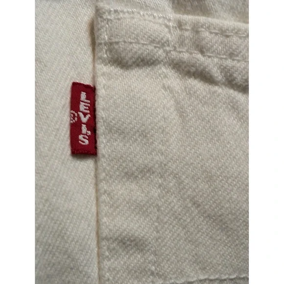 Levis Denim Tears 501 DT White Straight Leg Jeans Mens W27 L30 A1592-0004